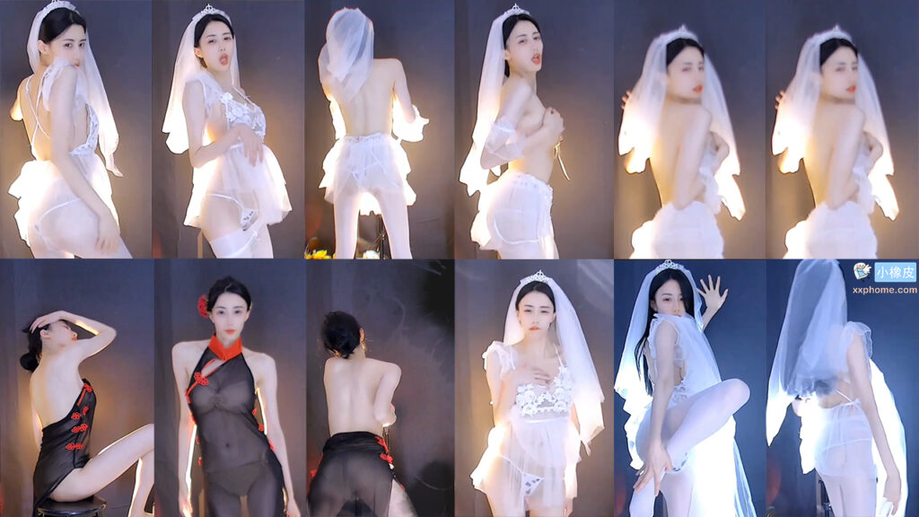 【CC 白妖妖】最新!千元婚纱大尺定制热舞 丁子裸背 风情透视!超美~ 独家(4V/1.15G/18分02)