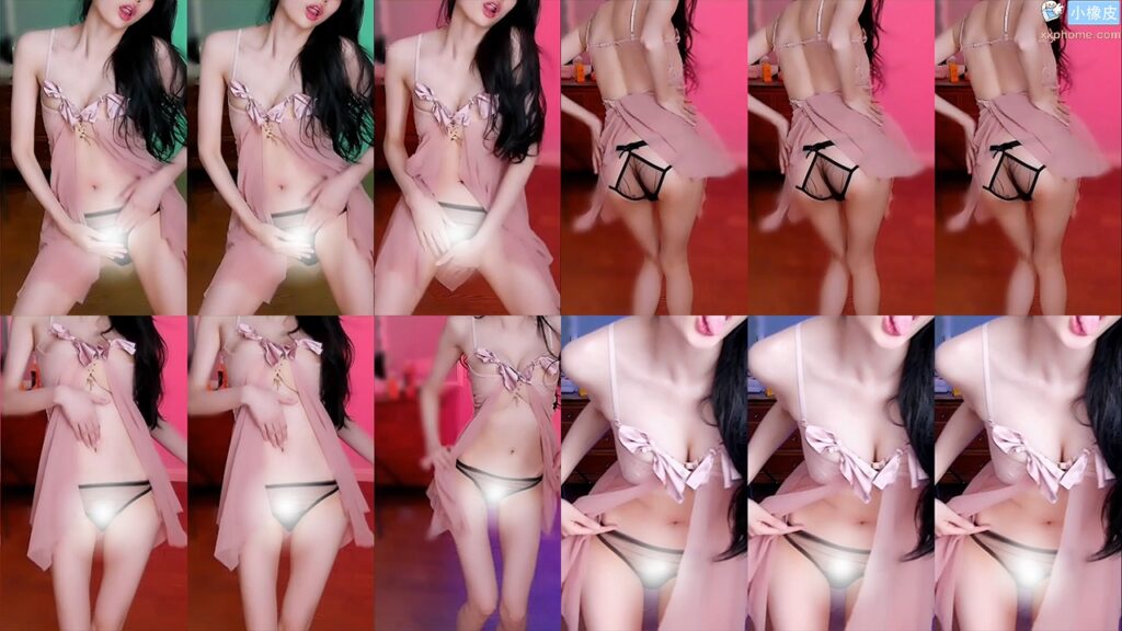 【CC 白妖妖】新!粉丝群大尺定制热舞！超透情趣内内 粉衣森林！(2V/6分41)