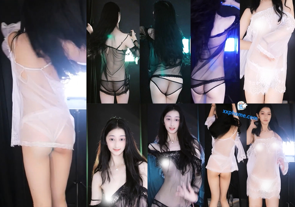 【XX 羊**】千元大尺定制热舞 真空薄纱睡衣 透视露内！(2V/6分56)