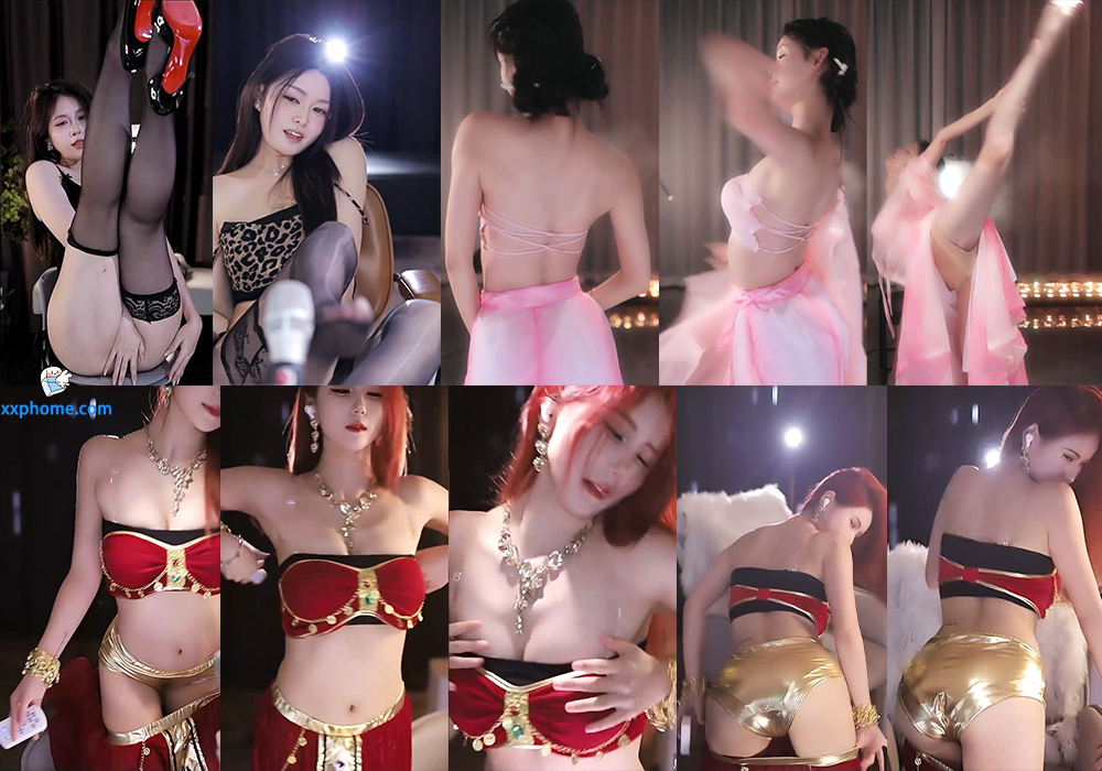 【虎牙 舞蹈新生代】舞姿唯美性感 绘子古风露背裹胸 苏晓劲爆抖胸！(14V/2.4G/40分42)