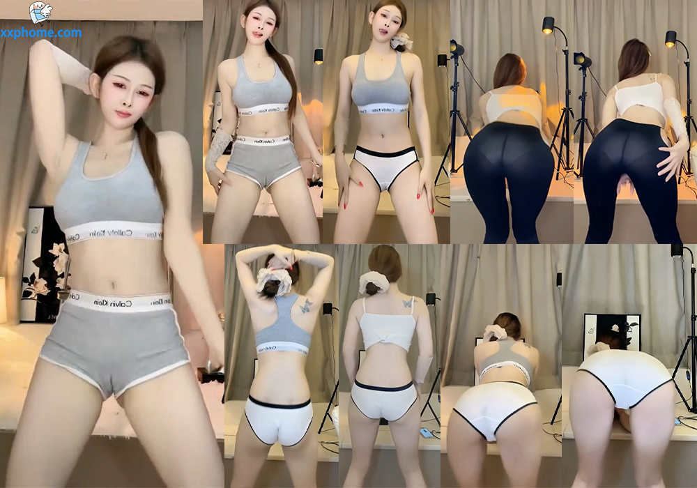 【快手 奶栗】45万粉主播定制热舞 超短裤PP 深凹骆指顶跨顶臀！(5V/19分31)