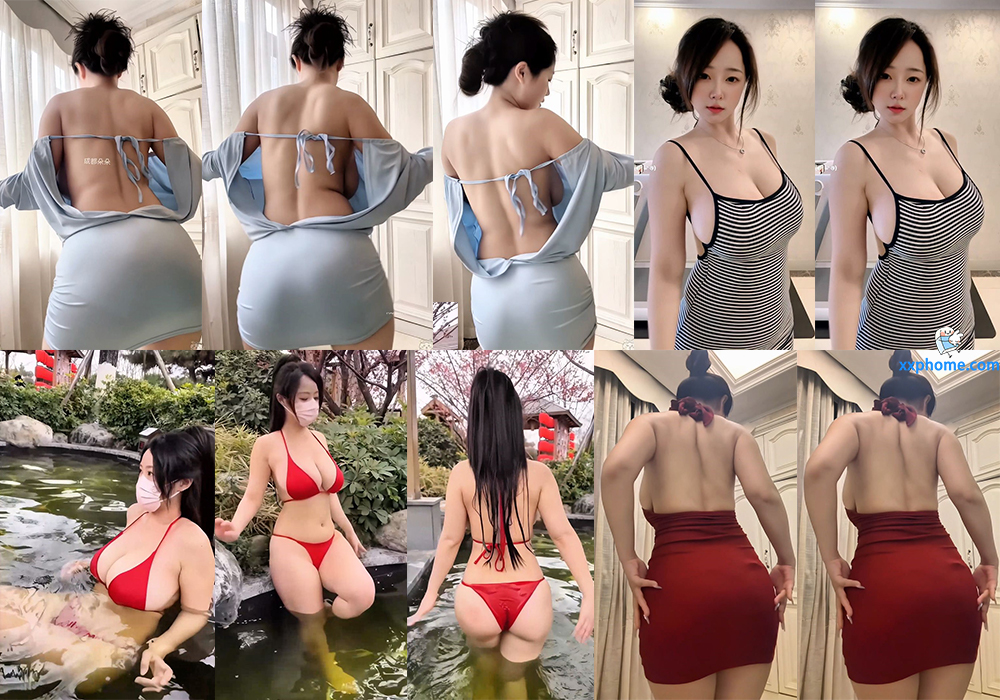 【抖音 成***】80万粉主播大尺定制热舞 真空露背巨乳半球 十分诱人~(6V/5分49)